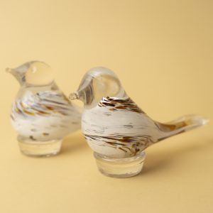 2 db madár alakú üveg levélnehezék